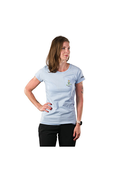 NORTHFINDER Tricou de drumeție pentru femei din organic cotton - MARYB, Albastru