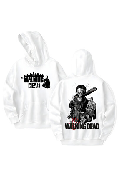 STİL-X The Walking Dead Printed Cotton Long Sleeve Hooded Sweatshirt with 3 Y...
