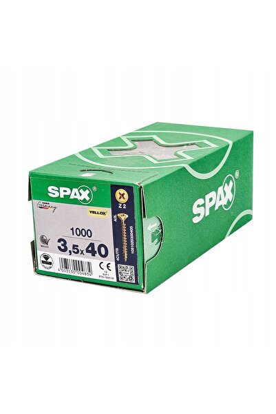ABC SPAX Șuruburi universale Spax 3.5 X 40 1000 bucăți Pz2