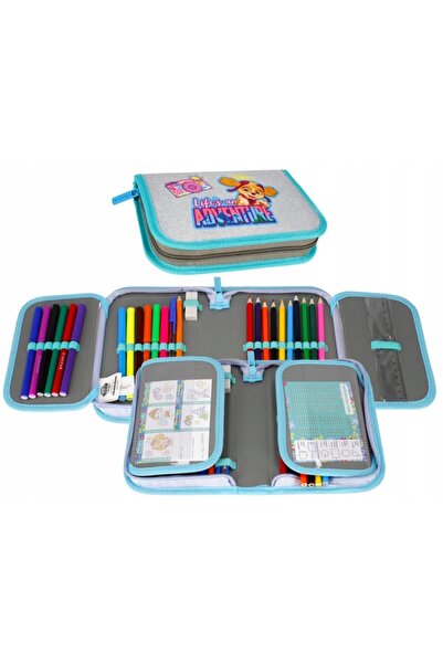 Starpak Penar cu două compartimente cu accesorii Skye Paw Patrol