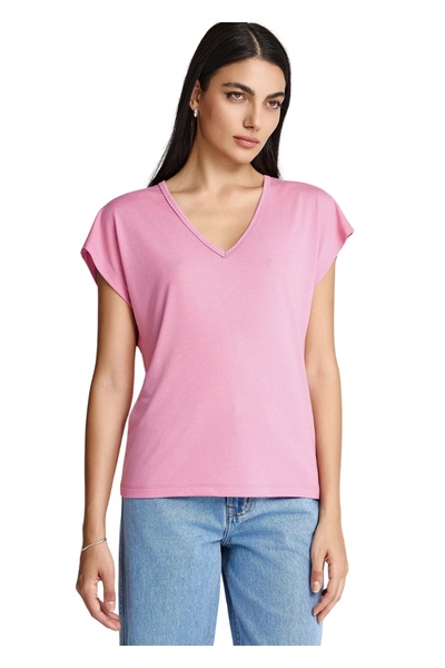 Funky Buddha Μπλούζα FBL013-111-04 – Cashmere Rose - xl