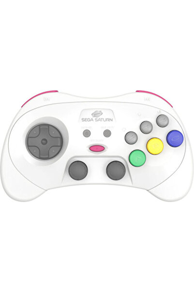Retro-Bit Ενσύρματο Χειριστήριο PRO για Sega Saturn Λευκό