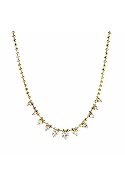 neslyaccessories Liora Row Stone Necklace