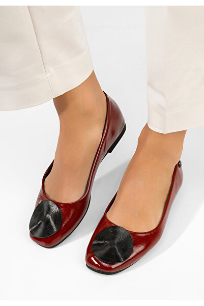 B T Shoes Balerini lady Katrineia grena