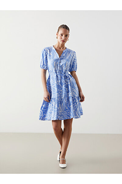 LC Waikiki I Kaçık Roba Collar Embroidered Mini Shirt Dress from Freezen Store