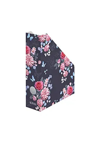 LadyLike Suport dosare din carton A4, cu motiv floral, 20 x 7.5 x 22.5 cm, Mu...
