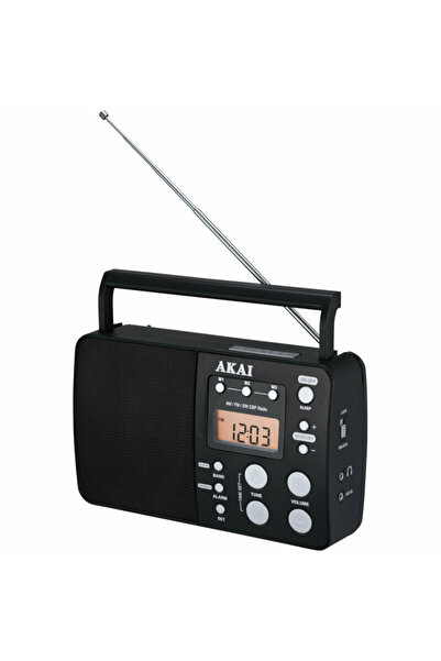 AKAI APR-200 Φορητό Ραδιόφωνο Εναλλασσόμενης Τροφοδοσίας / Μπαταρίας Μαύρο