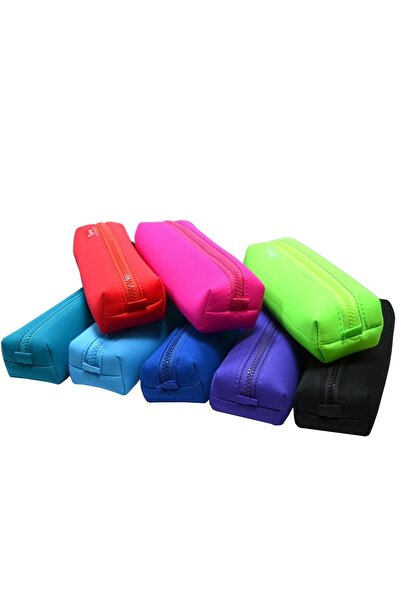 Generic Brand Penar tip etui rotund Office box, ColorLine, neopren, diverse c...