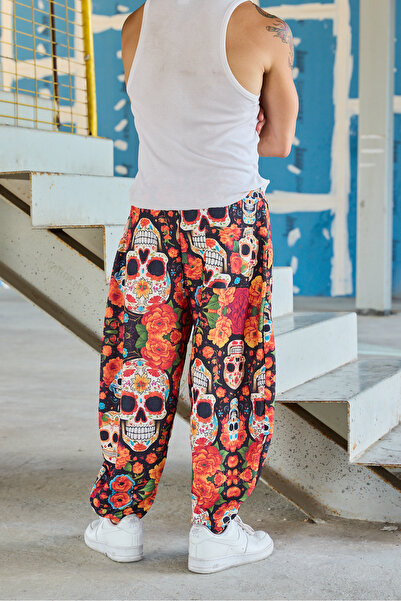Superbluemexico Men's Loose Street Style Shalwar Trousers