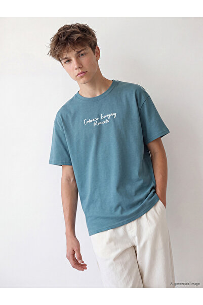 LC Waikiki Original Text Printed Boys' T-Shirt