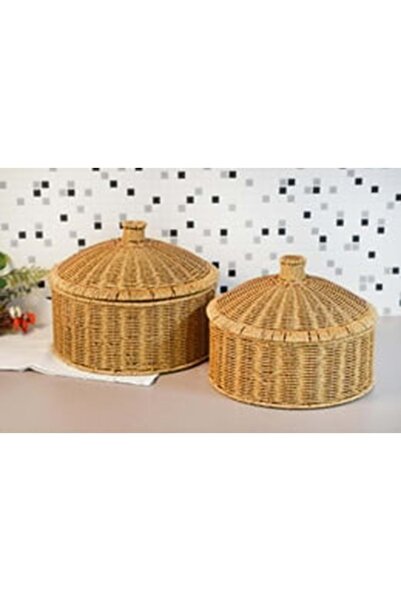 ÇİFTÇİ konak alışveriş 700704-HASIR PATATES SOĞAN SEPETİ 2 Lİ
