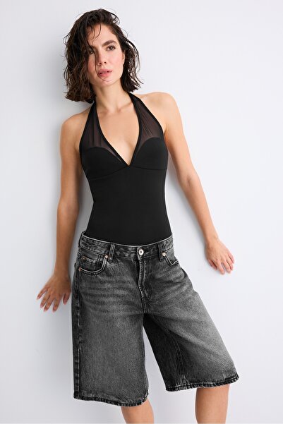 Stradivarius Halter yaka file body