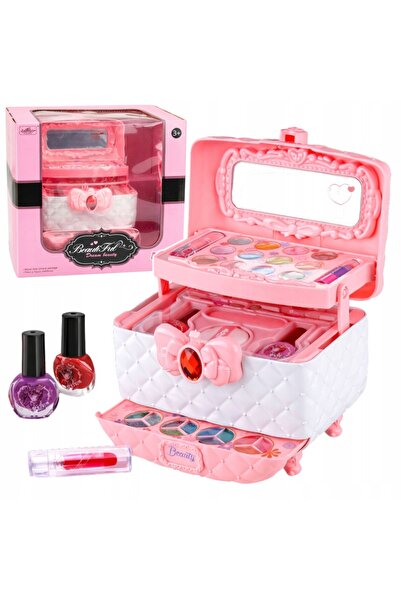 LeanToys Set de înfrumusețare pentru machiaj și unghii, Trusă de cosmetice pe...