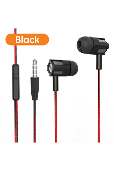 Choice1 black 3.5mm Wired Headphones Over Ear HiFi Call Wire Control Earphone...