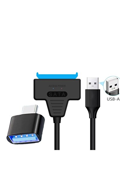 Choice1 black2pcs 2.0 OTG with USB 2.0 to SATA Adapter, Supporting 2.5-Inch E...