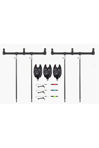 Miracle Fish Set de pescuit 3 lansete 2X Ice Bar + 4X Stick + Signalezi + Swi...