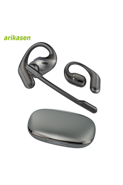 Choice Black with Grey Arikasen True Wireless Headset with Detachable Noise-C...