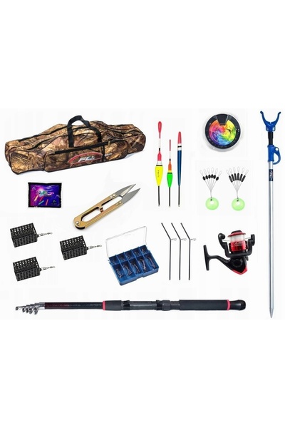 Miracle Fish Set de pescuit Husă pentru undiță și mulinetă 79Elem