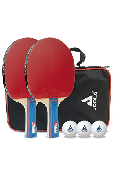 Joola Set de palete de tenis de masă, mingi de ping-pong, husă de transport