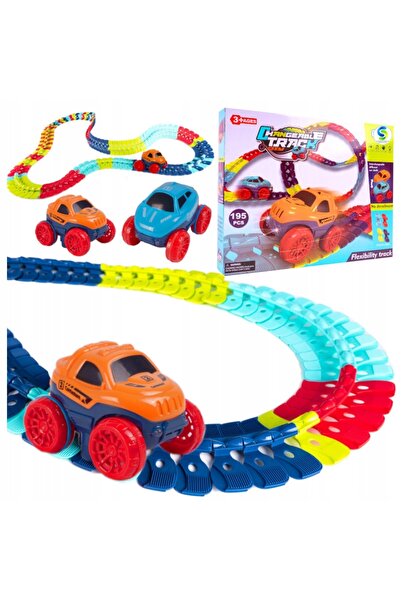Stator Set de piste de curse pentru mașini + Mașină flexibilă XL 400cm
