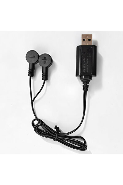 Choice شاحن بطارية ليثيوم مغناطيسي أسود، كابل شحن بطارية USB عالمي 3.7 فولت 4...