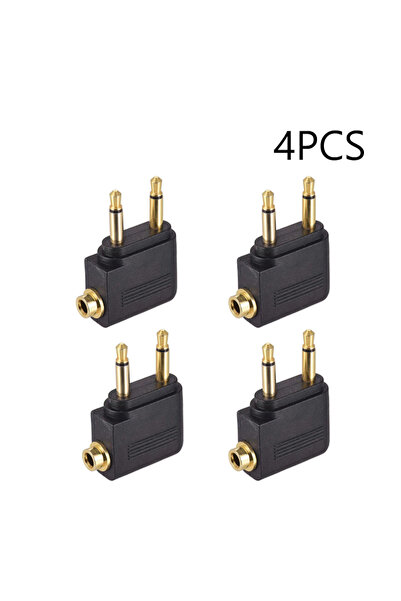 choice2 4 PCS Wholesale 3.5MM AUX Audio Converter for Airplane Travel Aircraf...