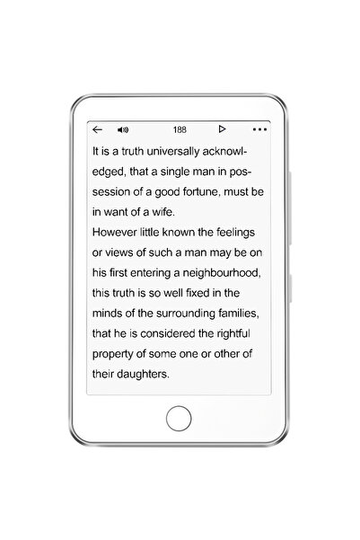 Choice مشغل MP3 وقارئ نصوص إلكتروني Famue BF01 بشاشة حبر إلكتروني سعة 64 جيجا...