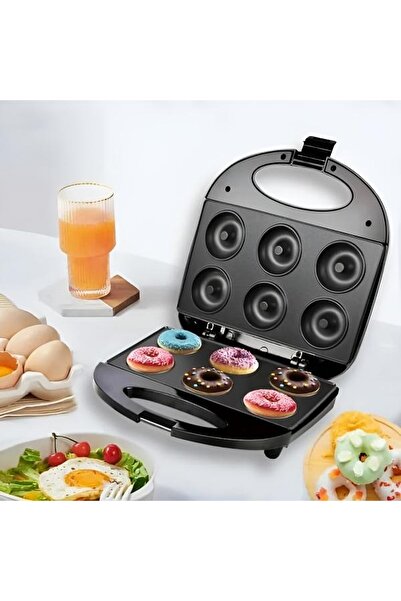 Generic Brand Mini Aparat pentru Gogoși, 6 Gogoși Simultan, Plăci Antiaderent...