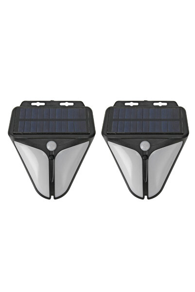 NO BRAND 2 Bucăți Alarmă de Avertizare Solară cu Senzor de Mișcare