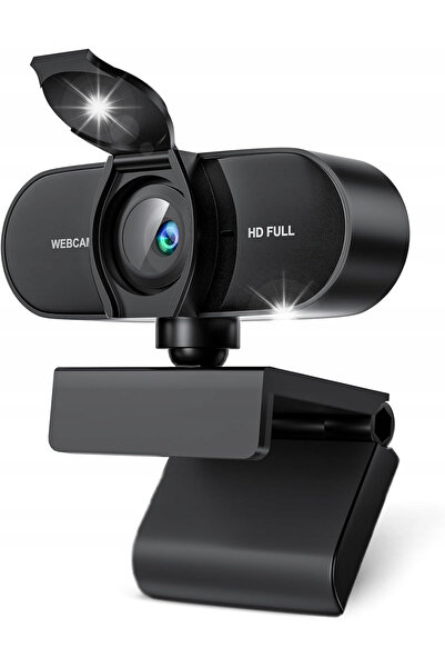 NO BRAND Cameră web Full HD 1080P cu autofocus și capac de confidențialitate