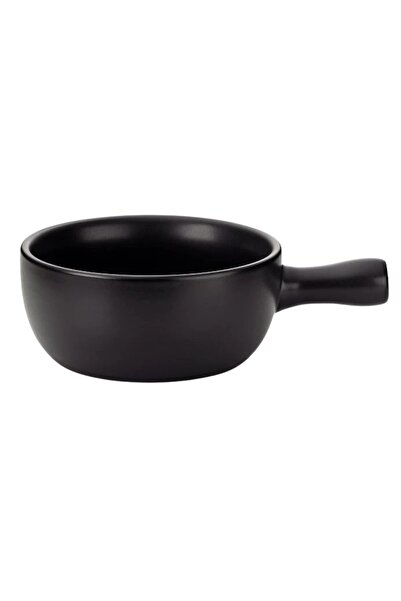 NO BRAND Kela Vas Fondue Rotund Mediu pentru Brânză 22.5 X 10 cm Negru Mic