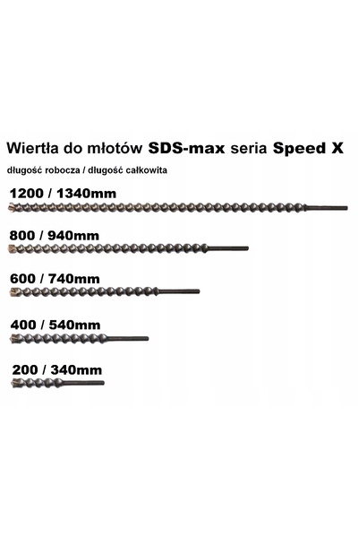 NO BRAND Burghiu SDS-MAX Speed-X 15/ 400/ 540mm BOSCH