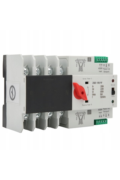 NO BRAND Comutator automat de putere de mare putere, convertor 4P AC 110-230V...