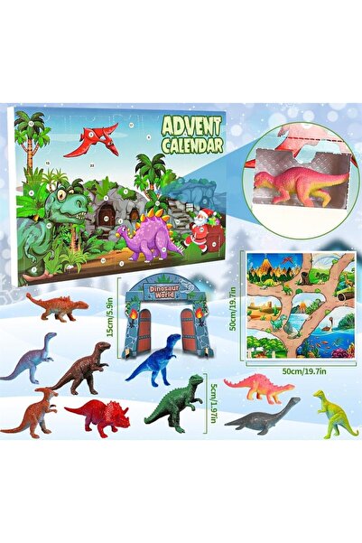 NO BRAND Calendar de Advent cu Dinozauri pentru Copii, Cadou Minunat, 24 de F...