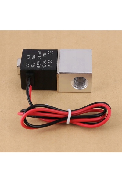 NO BRAND Electrovalvă DC 12V, valvă de apă de 1/4 inch