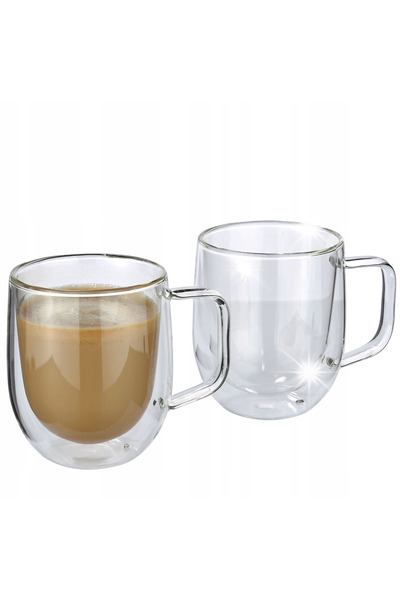 NO BRAND Pahare pentru cafea cu lapte 2 bucăți 0,25 L Cilio