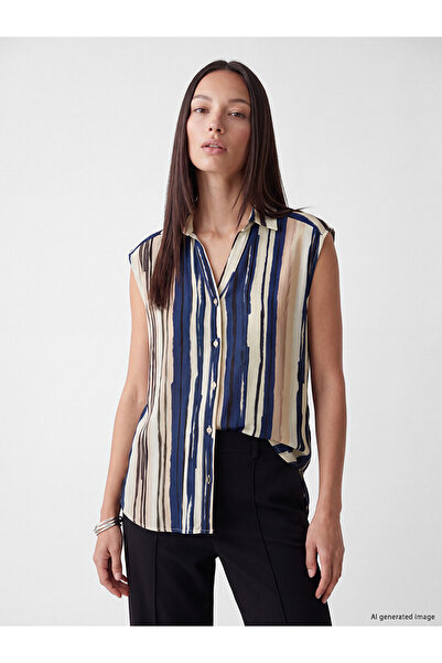 LC Waikiki Two Mt Shop Quality Striped Women's Shirt