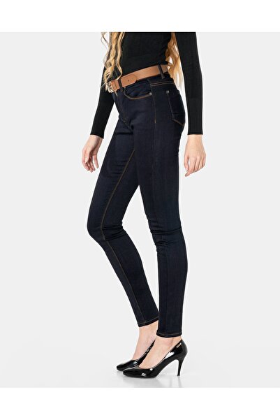 NO BRAND Pantaloni călduroși de damă, blugi termici, căptușiți cu fleece pent...