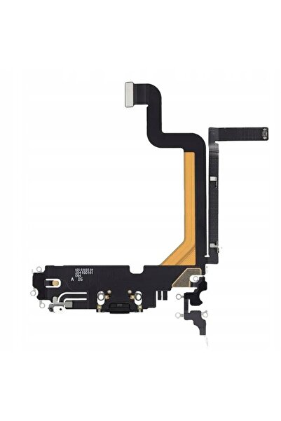 NO BRAND Conector placă de încărcare și microfon pentru iPhone 14 Pro Max negru