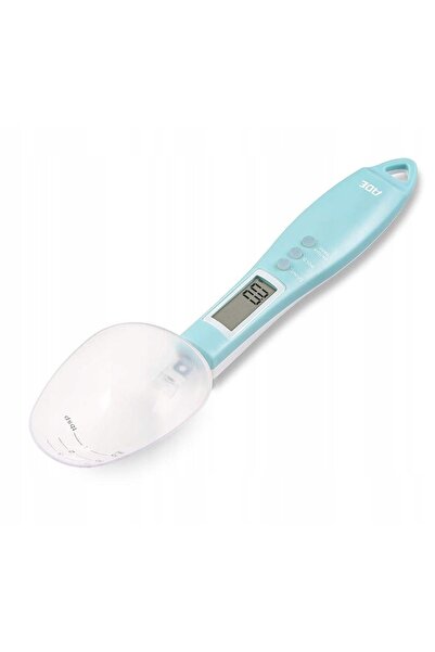NO BRAND Lingură de măsurat cu scală până la 300 g, 25 cm, Ade Blue