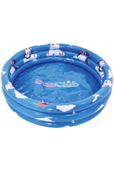 NO BRAND Piscina pentru copii 3 inele Pinguini 100X23Cm