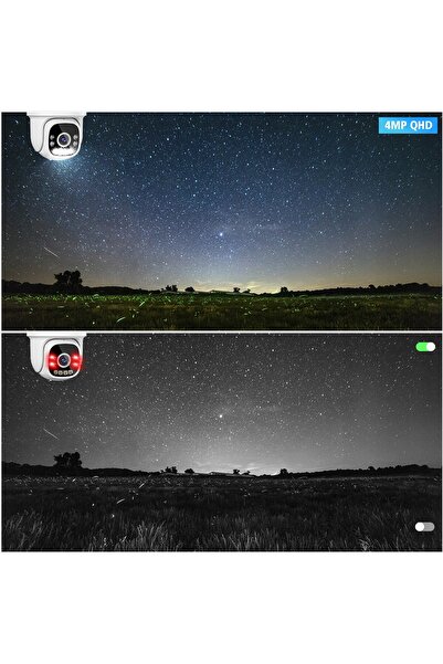 NO BRAND 3G 4G 5G LTE GSM Cartelă SIM Zoom 4x 2.5K 4MP Cameră IP rotativă de ...