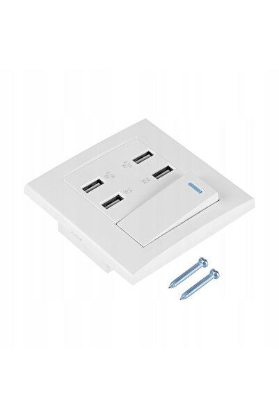 NO BRAND Distribuitor de prize USB cu 4 porturi, 4 USB, 1/2.1 A
