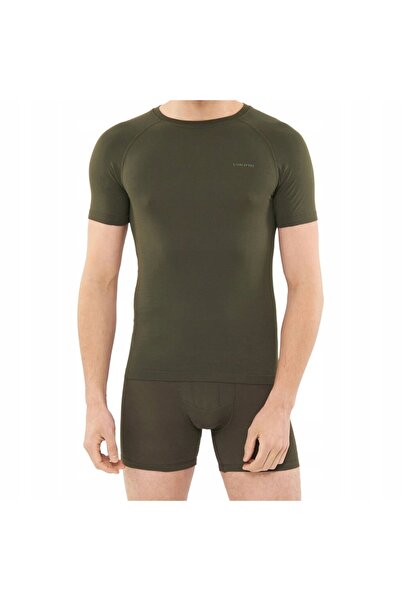 Viking Tricou multifuncțional din bambus pentru bărbați Lockness 7400 kaki XXL