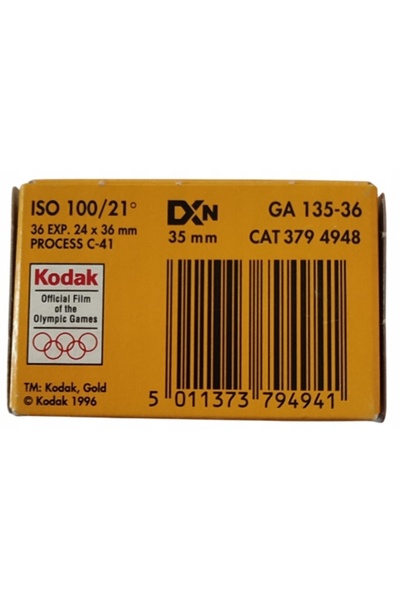 Kodak Film Gold 100 35mm 36 cadre UNIKAT