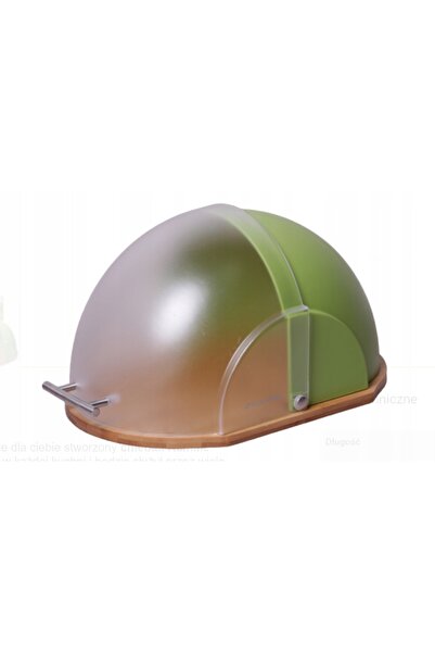 NO BRAND Chlebak Helm Alb Verde Acrilic Lemn de bambus