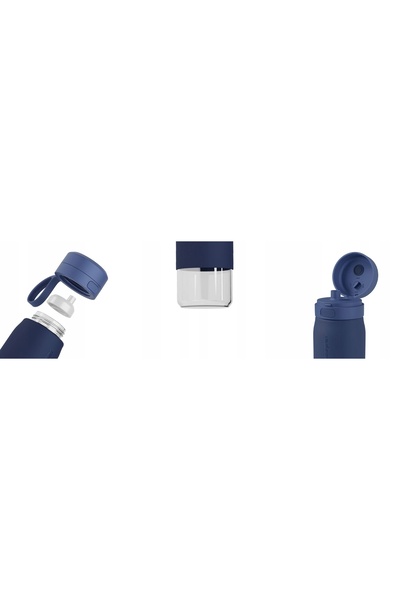 Wessper Sticlă de apă din sticlă cu filtru WES270-700BL 700ml + filtru