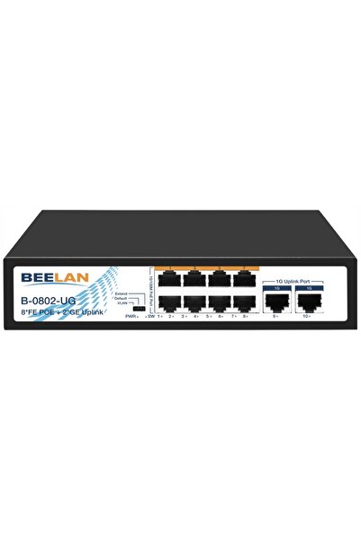 NO BRAND Switch PoE BEELAN B-0802-UG - 8x PoE+, 2x Gigabit Uplink