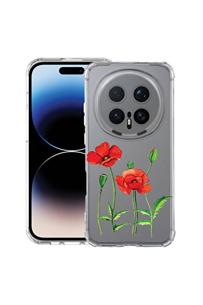 bestcase ®   Αντικραδασμική Θήκη Husa για Honor Magic 8 Pro, Κόκκινο Παπαρούν...