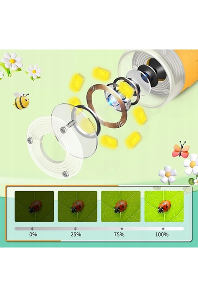 NO BRAND Microscop Digital Educativ pentru Copii, Kit cu Mărire 1000X